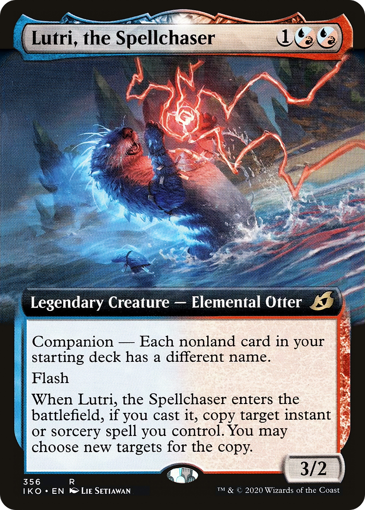 Lutri, the Spellchaser (IKO-356) - Ikoria: Lair of Behemoths: (companion, Extended Art)