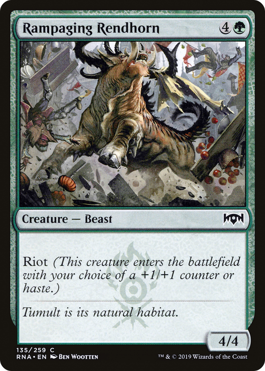 Rampaging Rendhorn (RNA-135) - Ravnica Allegiance