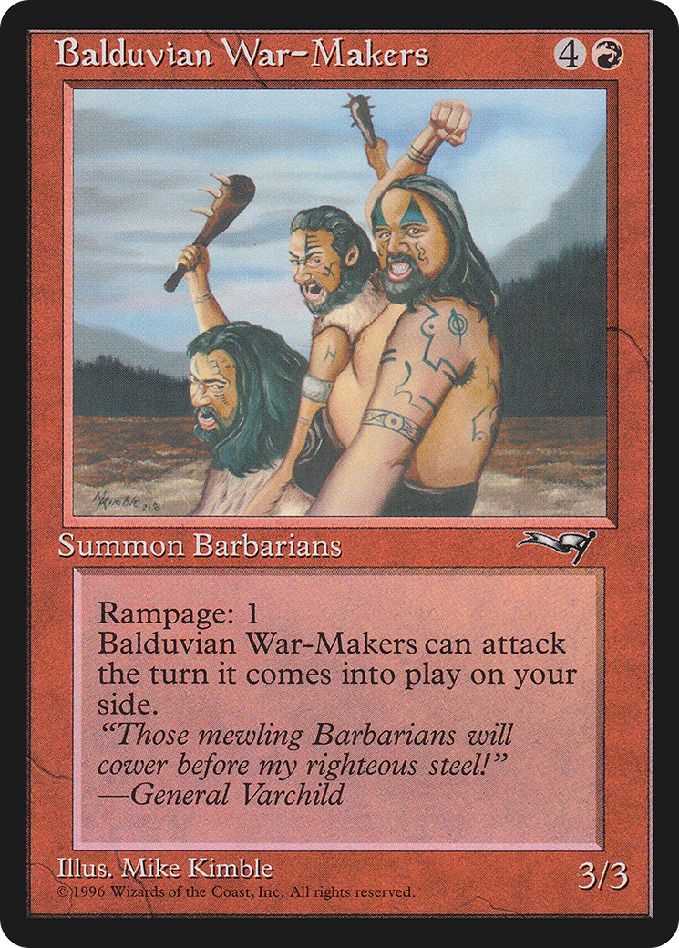 Balduvian War-Makers (ALL-66A) - Alliances