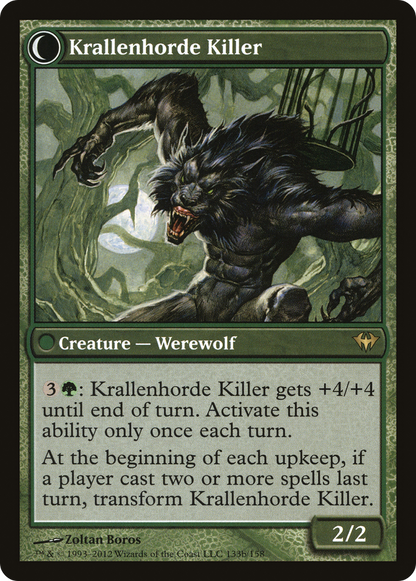 Wolfbitten Captive // Krallenhorde Killer (DKA-133) - Dark Ascension: (Double Faced Transform) Foil