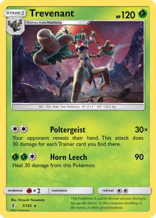 Trevenant 7/145 - Guardians Rising Reverse Holofoil