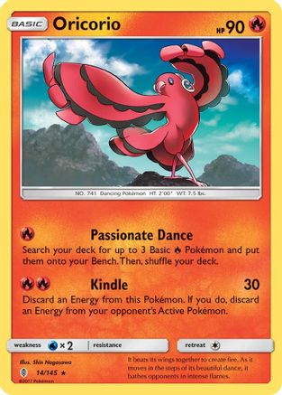 Oricorio 14/145 - Guardians Rising Reverse Holofoil