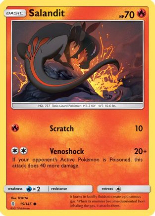 Salandit 15/145 - Guardians Rising Reverse Holofoil