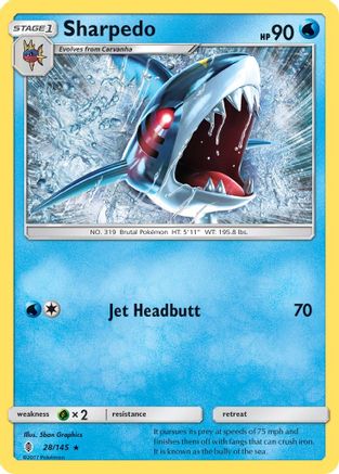 Sharpedo 28/145 - Guardians Rising