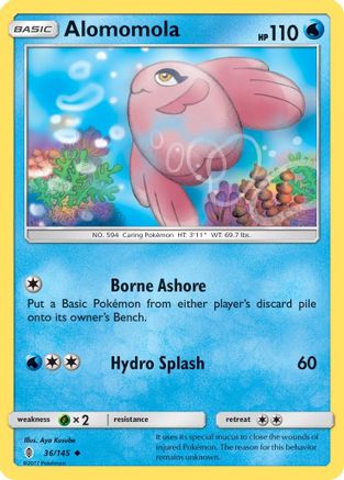 Alomomola 36/145 - Guardians Rising Reverse Holofoil