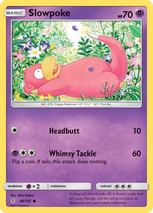 Slowpoke 48/145 - Guardians Rising Reverse Holofoil