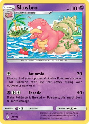 Slowbro 49/145 - Guardians Rising