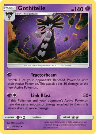 Gothitelle (54/145) - SM  Guardians Rising Reverse Holofoil - Rare
