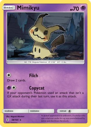 Mimikyu 58/145 - Guardians Rising Reverse Holofoil