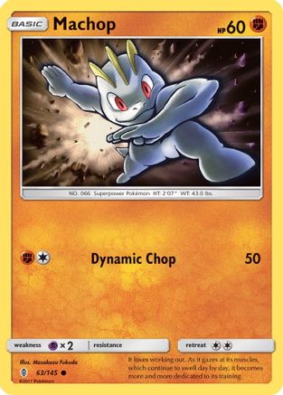 Machop (63/145) - SM  Guardians Rising  - Common