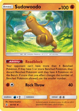 Sudowoodo 66/145 - Guardians Rising Reverse Holofoil