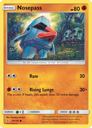 Nosepass 69/145 - Guardians Rising Reverse Holofoil