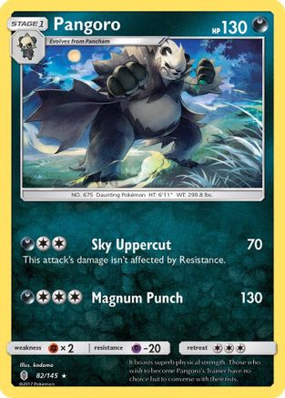 Pangoro (82/145) - SM  Guardians Rising  - Rare