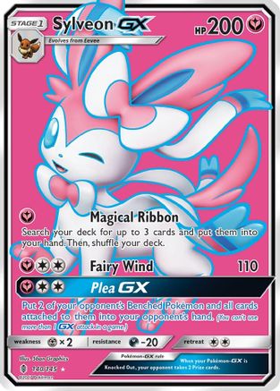 Sylveon GX (Full Art) (140/145) - SM  Guardians Rising Holofoil - Ultra Rare