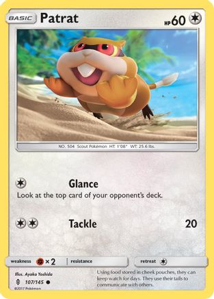 Patrat (107/145) - SM  Guardians Rising Reverse Holofoil - Common