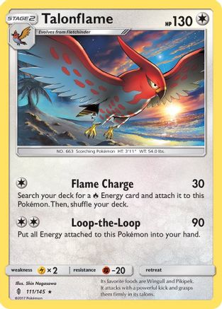 Talonflame (111/145) - SM  Guardians Rising  - Rare