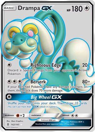 Drampa-GX 142/145 - Guardians Rising Holofoil