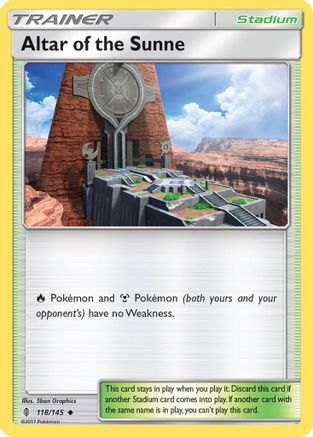 Altar of the Sunne 118/145 - Guardians Rising Reverse Holofoil