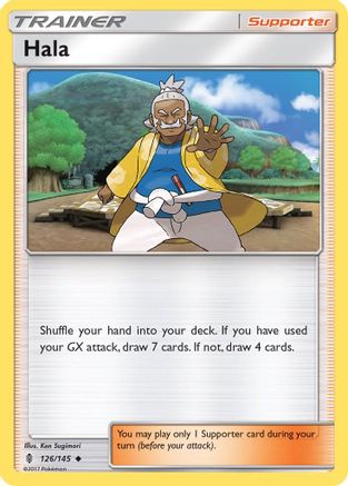 Hala (126/145) - SM  Guardians Rising Reverse Holofoil - Uncommon