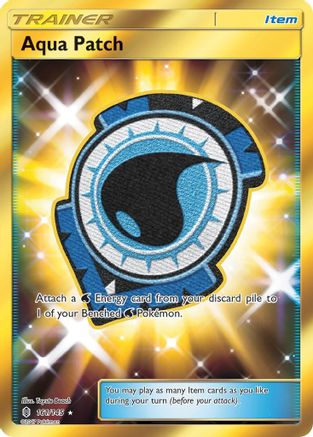 Aqua Patch (Secret) (161/145) - SM  Guardians Rising Holofoil - Secret Rare
