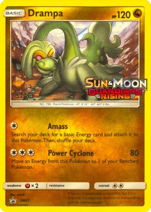 Drampa (Prerelease) [Staff] (SM21) - SM Promos Holofoil - Promo