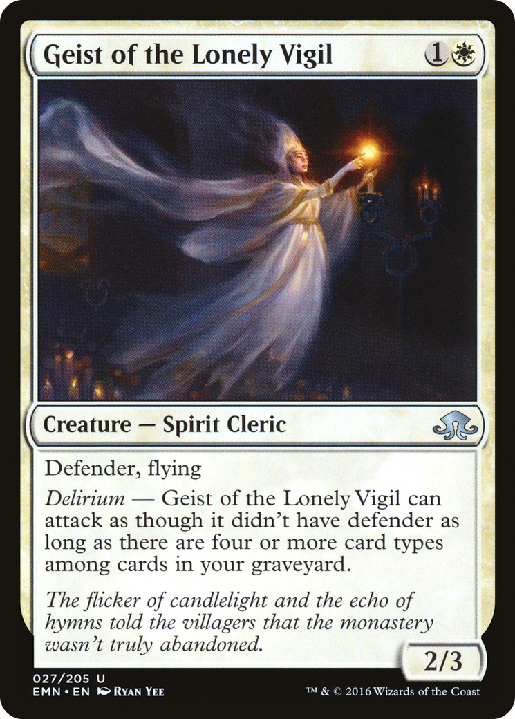 Geist of the Lonely Vigil (EMN-027) - Eldritch Moon Foil