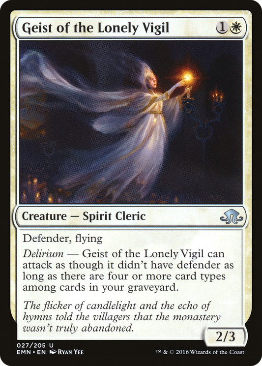 Geist of the Lonely Vigil (EMN-027) - Eldritch Moon Foil