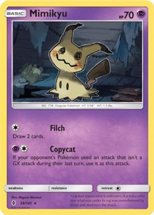 Mimikyu - 58/145 (SM Guardians Rising) 58 - Deck Exclusives