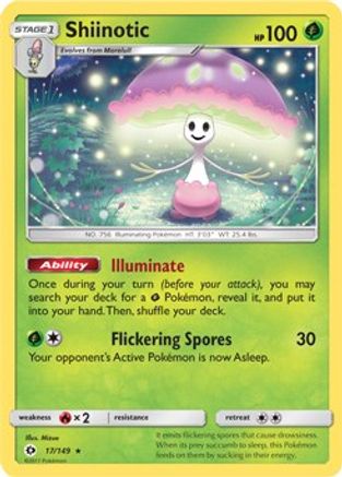 Shiinotic - 17/149 (SM Base Set) 17 - Deck Exclusives