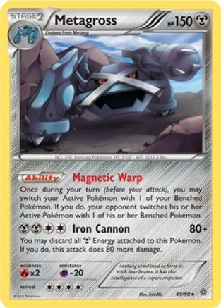 Metagross (XY Ancient Origins) (49/098) - Deck Exclusives Holofoil - Holo Rare