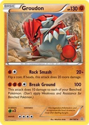 Groudon 084/160 - Deck Exclusives Holofoil - Holo Rare