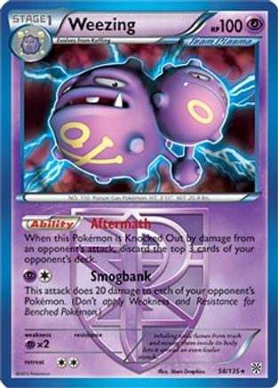 Weezing 058/135 - Deck Exclusives Normal - Rare