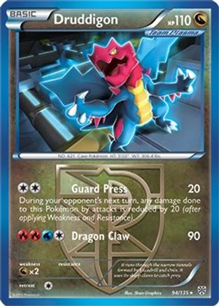 Druddigon 094/135 - Deck Exclusives Holofoil - Holo Rare