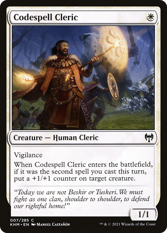 Codespell Cleric (KHM-007) - Kaldheim Foil