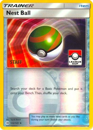 Nest Ball (League Cup) [Staff] (123/149) - League & Championship Cards Reverse Holofoil - Promo