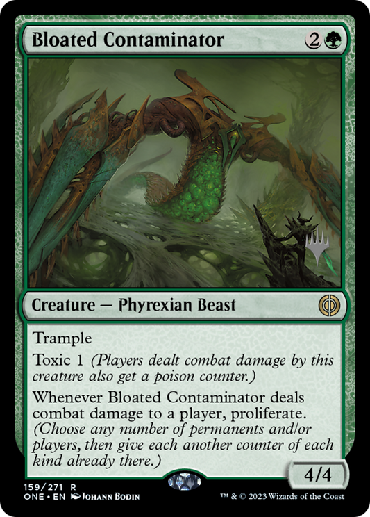 Bloated Contaminator (PPONE-159P) - Phyrexia: All Will Be One Promos (Promo Pack) Foil