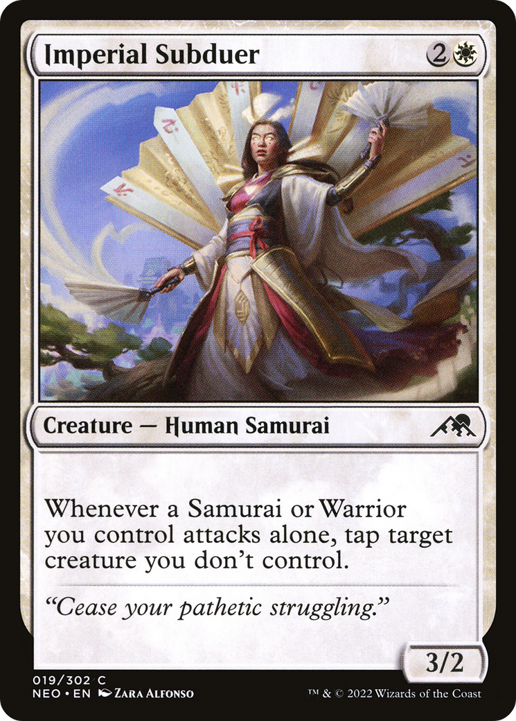 Imperial Subduer (NEO-019) - Kamigawa: Neon Dynasty Foil