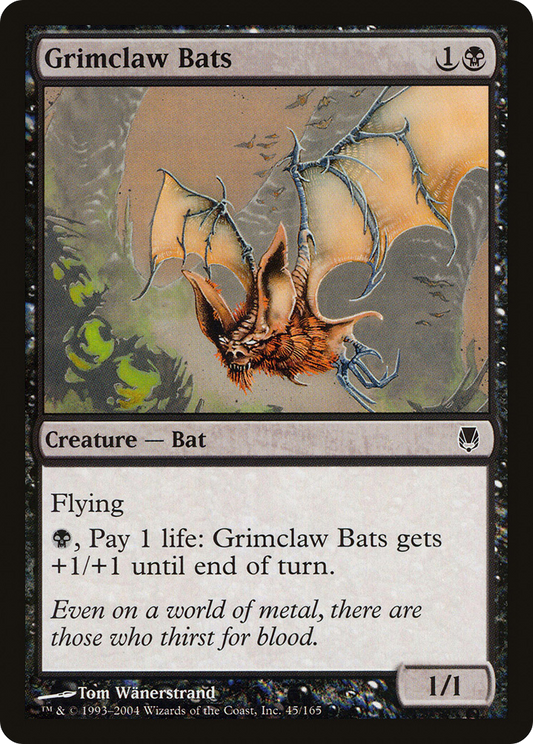 Grimclaw Bats (DST-045) - Darksteel Foil