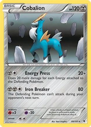 Cobalion - 84/101 (Battle Arena Deck Exclusive) 84 - Deck Exclusives