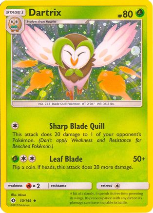 Dartrix 010/149 - Blister Exclusives Holofoil - Promo