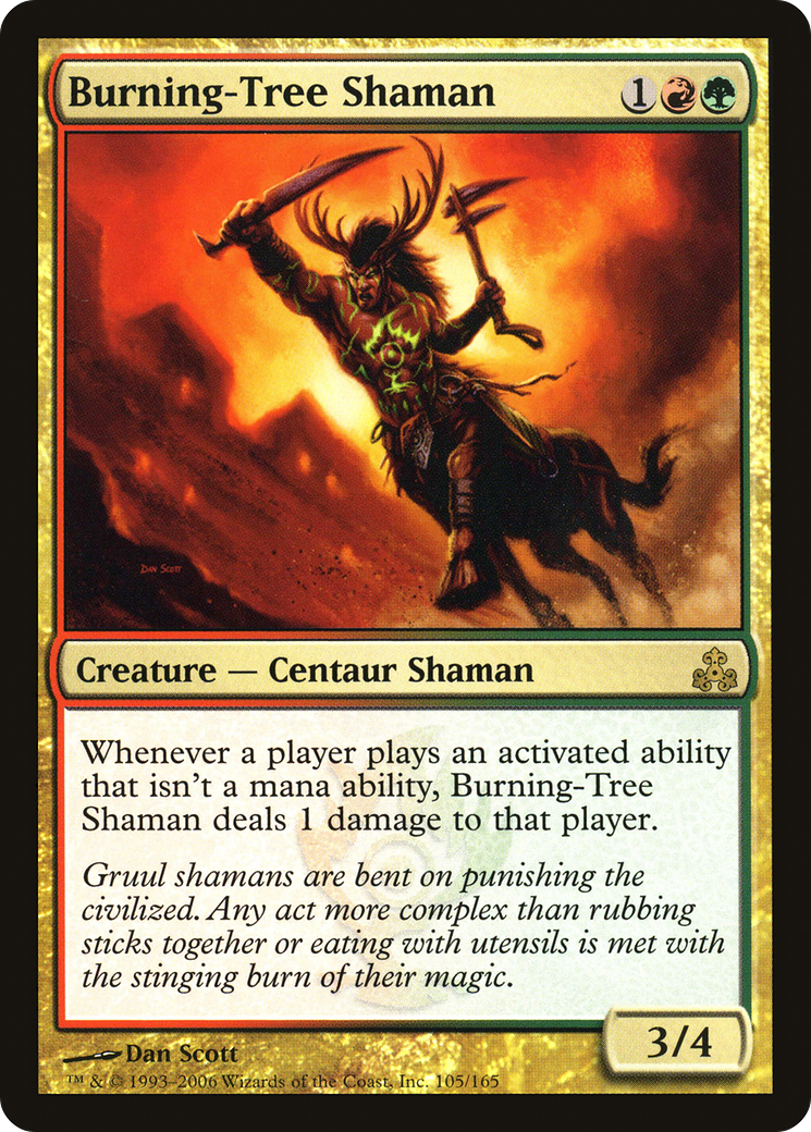 Burning-Tree Shaman (GPT-105) - Guildpact Foil