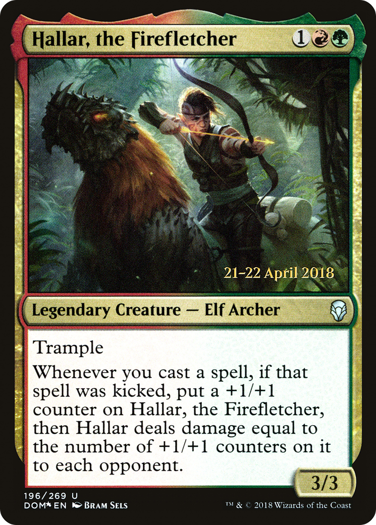 Hallar, the Firefletcher (PDOM-196S) - Dominaria Promos Foil