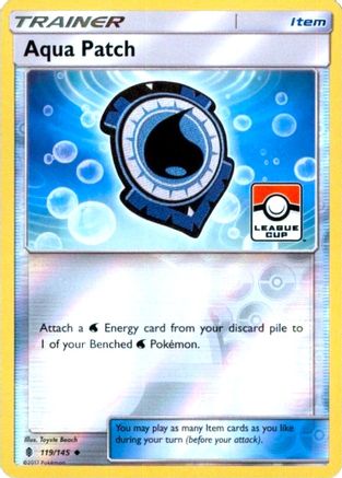 Aqua Patch (League Cup) 119 - League & Championship Cards Reverse Holofoil