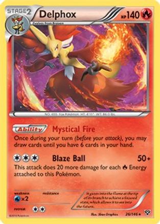 Delphox - 26/146 (XY Base Set) 26 - Deck Exclusives