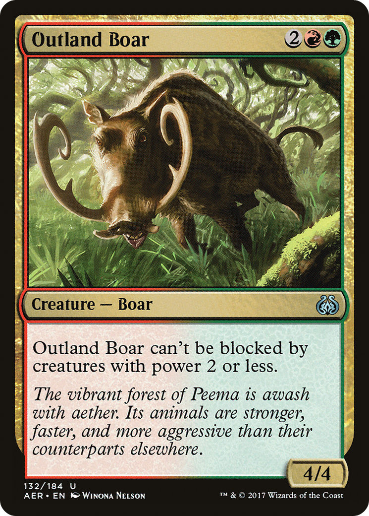 Outland Boar (AER-132) - Aether Revolt Foil