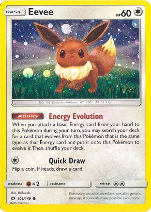 Eevee - 101/149 (Cosmos Holo) 101 - Miscellaneous Cards & Products Holofoil