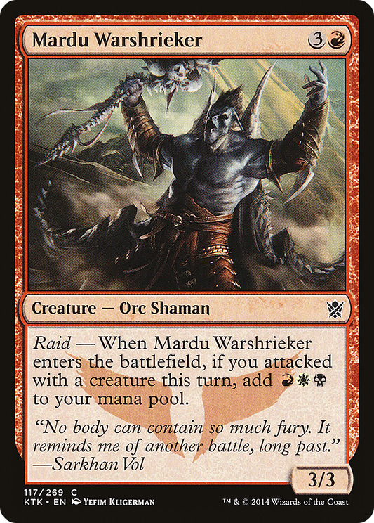 Mardu Warshrieker (KTK-117) - Khans of Tarkir Foil