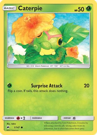 Caterpie 1/147 - Burning Shadows