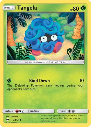 Tangela 7/147 - Burning Shadows Reverse Holofoil