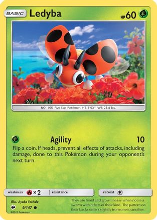 Ledyba (9/147) - SM  Burning Shadows  - Common